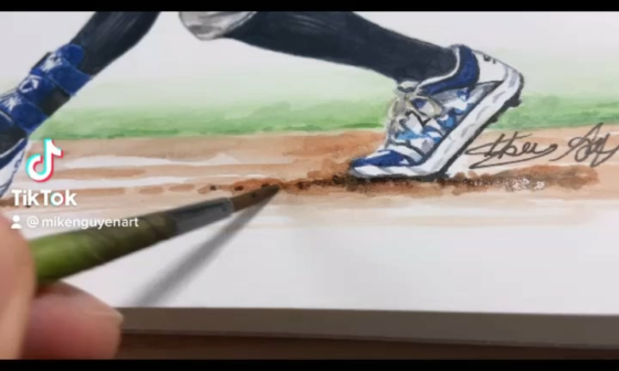 As requested by my baseball fans! Here’s my latest watercolour painting of Aaron Judges 62 home run!. Hope you like it. Thanks 🙏 😊 🎨 MikeNguyenArt