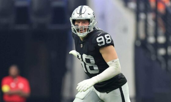 Raiders star Maxx Crosby's relentless pursuit of greatness: 'There is always a challenge' [Vic Tafur via The Athletic] [paywall]