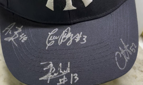 Found this hat from a while ago with 4 signatures on it, but can’t remember anything about it or who signed it. Any help is appreciated.