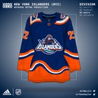 [Ali Murji] Shout out Lou on this one, because the Isles will bring back the fisherman. There will be “minimal teal” and will have a navy base with orange taking a more significant role.