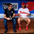 [Matt Breen] Rally towels will return to Citizens Bank Park on Friday. But they’ll be red this year. An MLB rule change during the Phillies playoff drought now bans white towels.