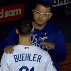 [Ardaya] Dodgers say Eric Karros and Steve Sax will throw out the ceremonial first pitch in Game 1. Walker Buehler, rehabbing from Tommy John surgery, will throw out the first pitch for Game 2.