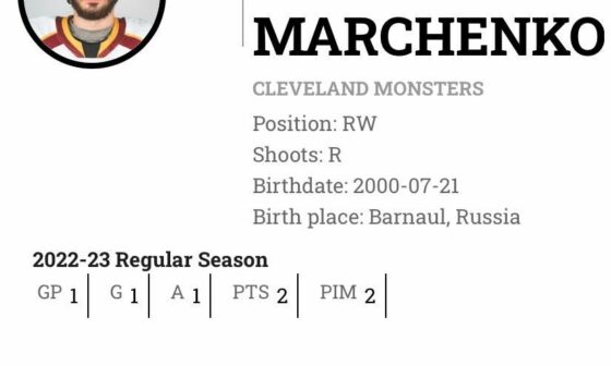 Kirill Marchenko had a goal, assist, and scored in the shootout in his AHL debut!