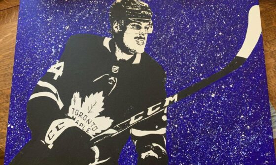 Artist from Ireland. When I was in Toronto this Summer I was requested to paint Auston Matthews, hope you guys like how it turned out!