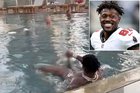 Blitzburgh on Twitter: Antonio Brown exposes himself to stunned guests in hotel pool