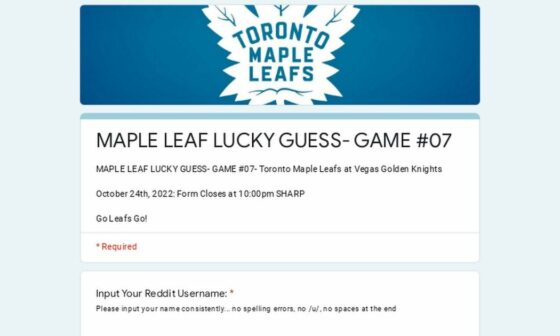 Maple Leaf Lucky Guess- Game #07 at Vegas