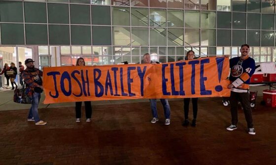 Banner held in Raleigh tonight from @IslesMeetups on IG