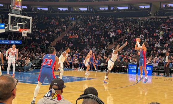 $250 for courtside at the garden? Had to do it