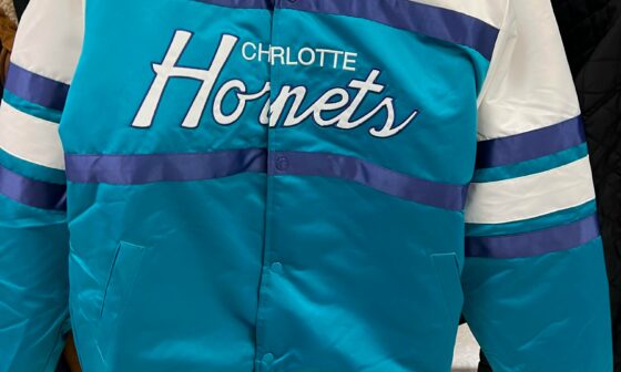 Found this dope Hornets bomber at TJ maxx for only $50