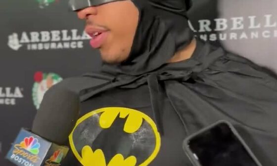 Jayson Tatum interrupts Batman's postgame press conference