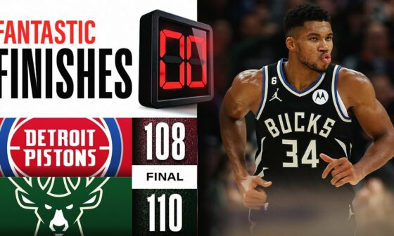 Final 2:20 CLOSE ENDING Pistons vs Bucks 👀