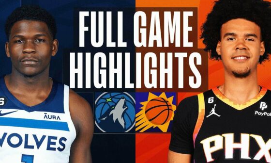 TIMBERWOLVES at SUNS | NBA FULL GAME HIGHLIGHTS | November 1, 2022