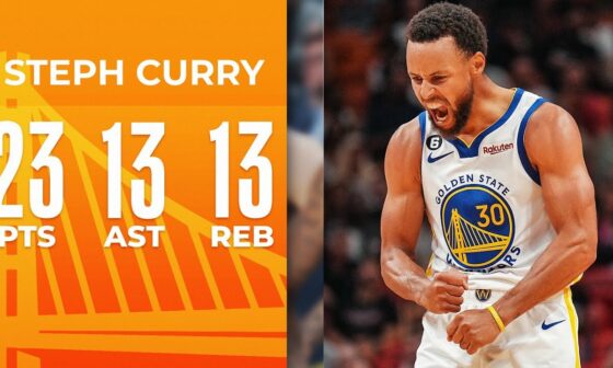 Steph Curry Records 10th Triple-Double Of His Career