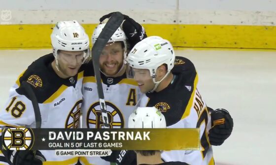 Pastrnak beats Shesterkin with "impossible-angle backhander"