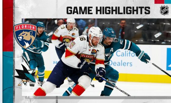 Panthers @ Sharks 11/3 | NHL Highlights 2022