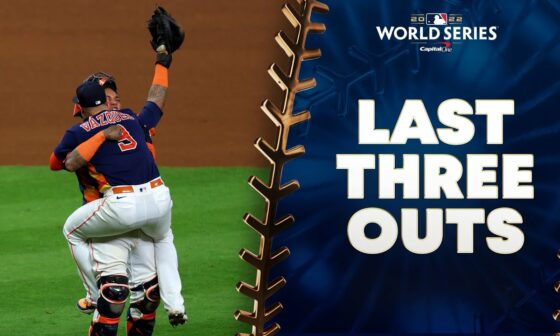 Last 3 outs!! Astros finish off the Phillies to win the World Series!