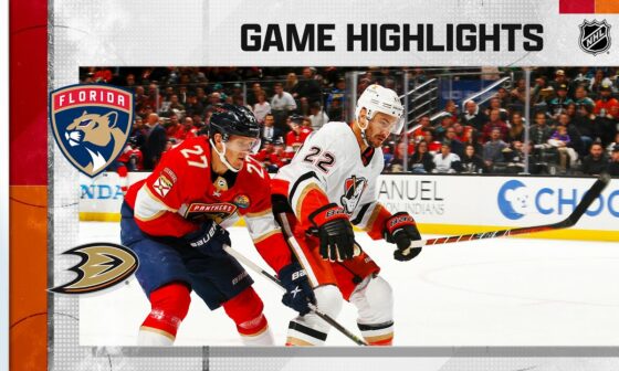 Panthers @ Ducks 11/6 | NHL Highlights 2022