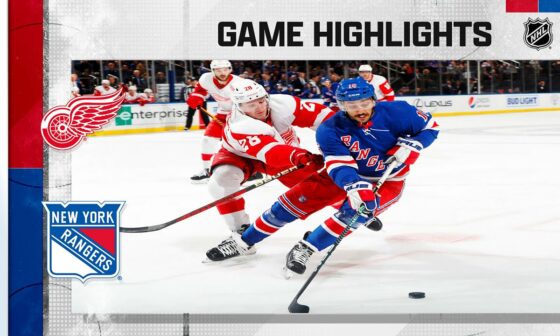 Red Wings @ Rangers 11/6 | NHL Highlights 2022