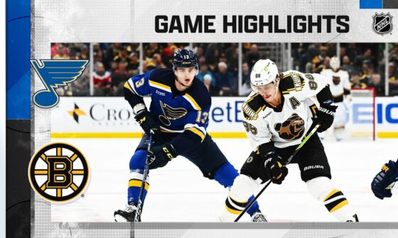 Blues @ Bruins 11/7 | NHL Highlights 2022
