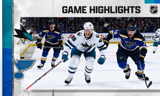 Sharks @ Blues 11/10 | NHL Highlights 2022