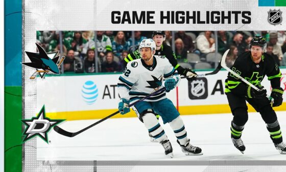 Sharks @ Stars 11/11 | NHL Highlights 2022