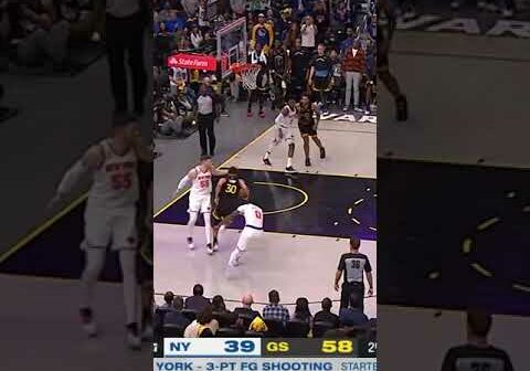 Steph Curry Slips By Defender With Behind The Back Finish | #Shorts