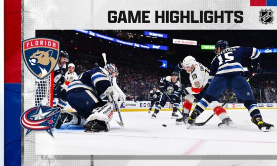 Panthers @ Blue Jackets 11/20 | NHL Highlights 2022
