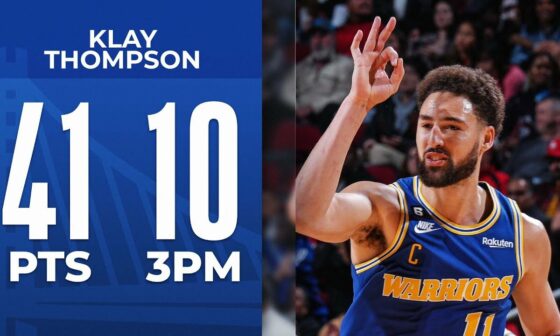 Klay Goes OFF for 41 PTS and 10 3's 🔥 | November 20, 2022