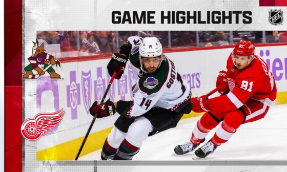Coyotes @ Red Wings 11/25 | NHL Highlights 2022