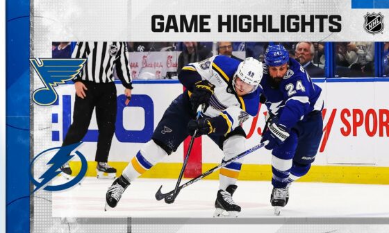 Blues @ Lightning 11/25 | NHL Highlights 2022