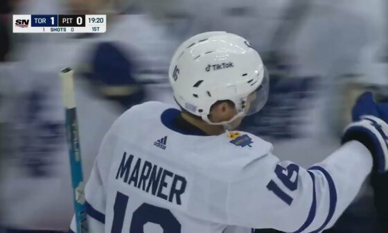 Marner on the board in a flash!