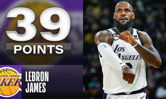 LeBron James Drops 39 PTS & 11 REB (7 Threes) In Lakers W! | November 26, 2022