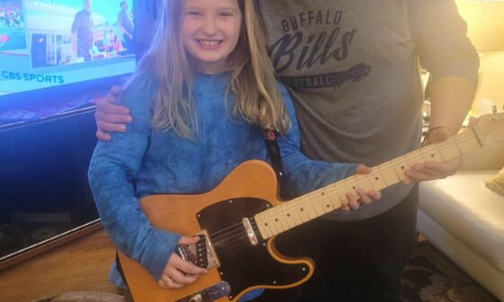 We’ll, we lost- but I got to give my 8 yr old niece her first guitar tonight. “This is the best day of my life”- direct quote