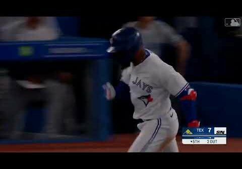 Teoscar Hernandez hitting four of the biggest Toronto Blue Jays home runs in 2022: Game-tying shot vs. Rangers on Opening Day, go-ahead shot vs. Yankees in June and a two-homer game vs. Robbie Ray and the Mariners in Game 2 of the WCS