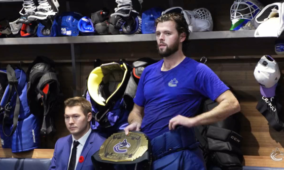 [Canucks] Your 1st NHL hat trick earns belt honours