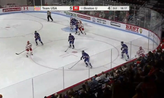 Lane Hutson scores with great individual effort - BU men's hockey on Twitter
