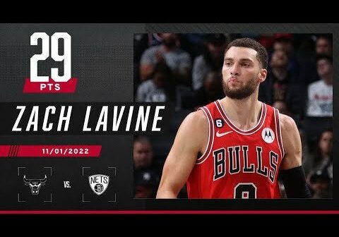 Zach LaVine leads all Bulls in scoring in Chicago's win over the Brooklyn Nets 🐂11.01.2022