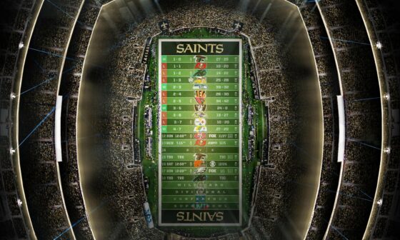 2022 - Stadium Schedule - Wk 11 - Saints (4-7)