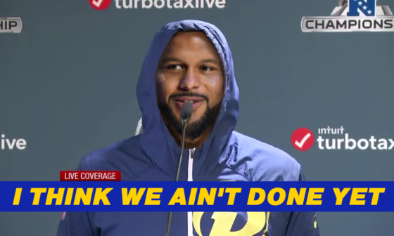 "We ain’t out of it." - Aaron Donald