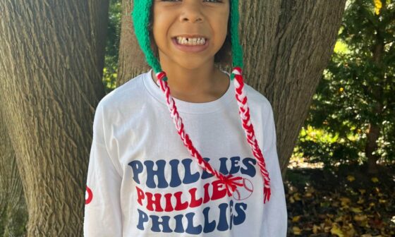 Had to make sure my girl was ready for Phillies day at school.