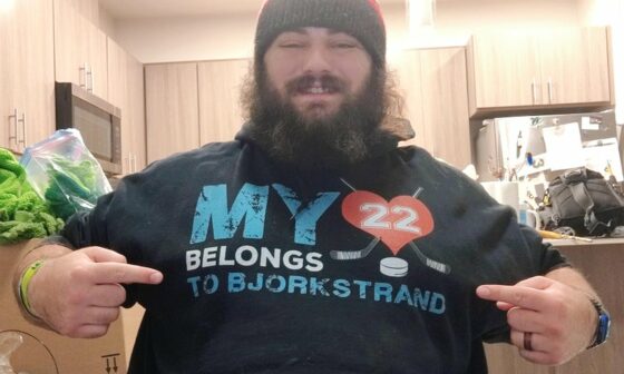 My wife got me a Bjorkstrand sweatshirt to wear when I'm not wearing his sweater (which she also got me lol)