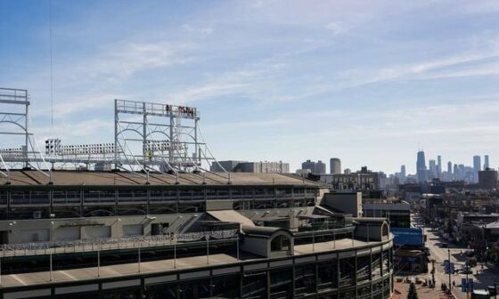 [Cubs] New energy efficient LED lights were installed at Wrigley yesterday.