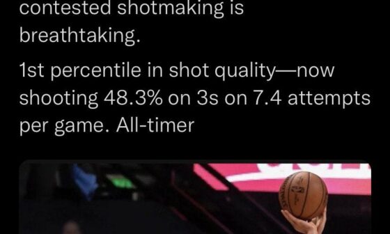 MPJ is 1st percentile in shot quality, he’s a sniper!