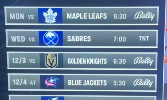 Next 5 games coming up
