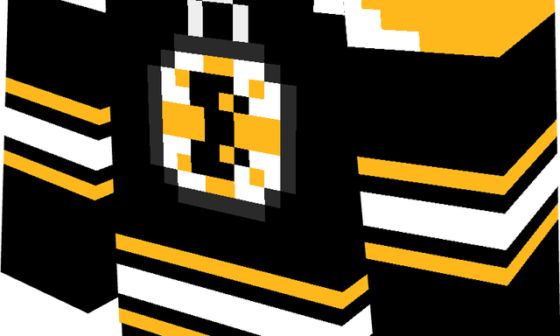 Some Bruins Jerseys I made in Minecraft