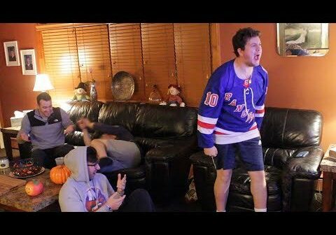 I Just Came Across This....Ranger Fan Watch Party/Feed on the Isles Win on Tuesday (pretty funny)