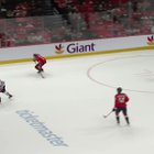 [Washington Capitals] Alex Ovechkin with a smooth between-the-legs pass to set up Kuznetsov on the rush
