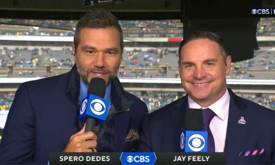 CBS #6 Crew of Spero Dedes and Jay Feely will be on the call for Rams/Chargers (Blue) Game will be shown in 7% of the country