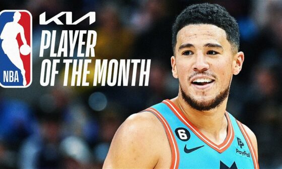 Devin Booker Named Kia NBA Western Conference Player Of The Month ☀