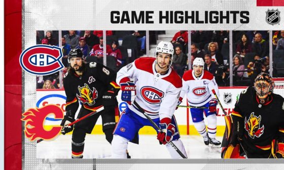 Canadiens @ Flames 12/1 | NHL Highlights 2022